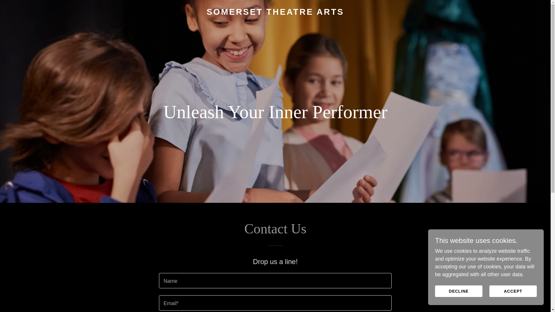 website screenshot of https://somersettheatrearts.com/