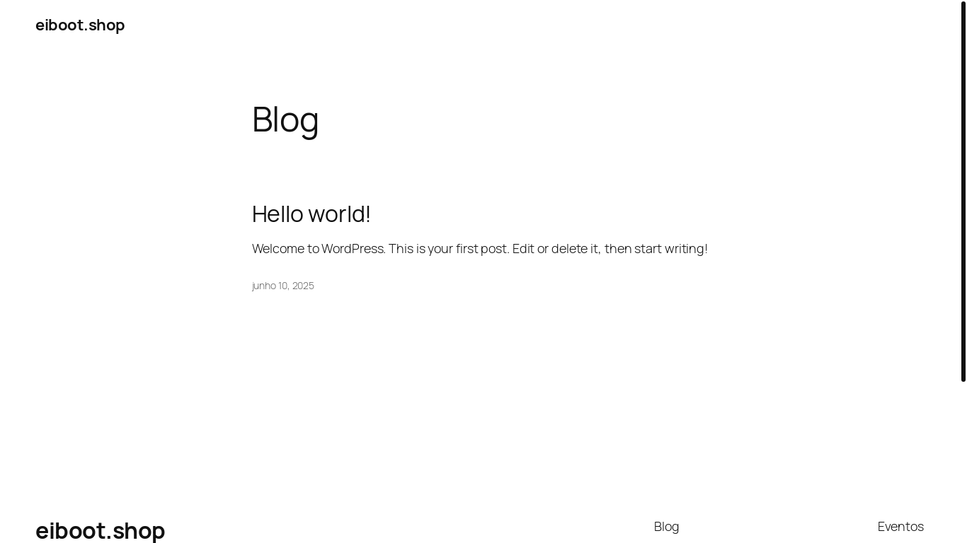 website screenshot of https://eiboot.shop/