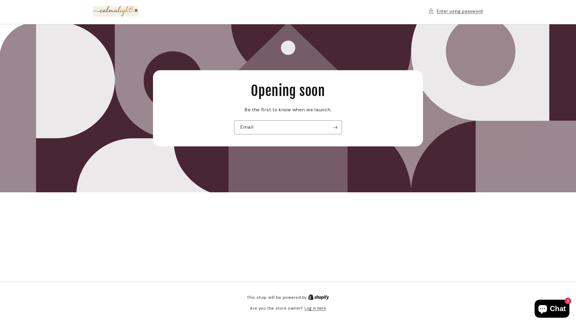 website screenshot of https://calmalight.fr/