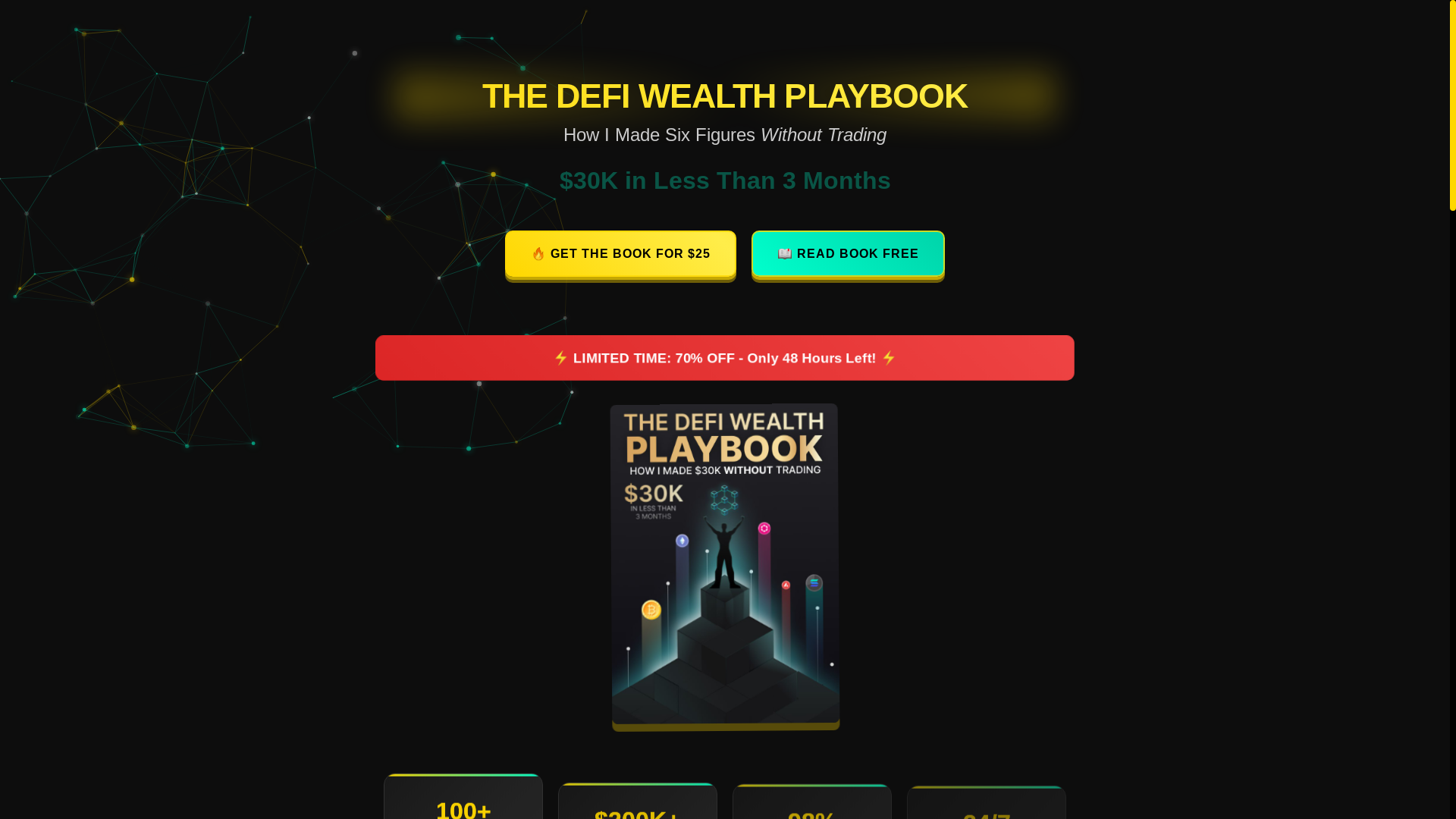 website screenshot of https://thedefiplaybook.com/