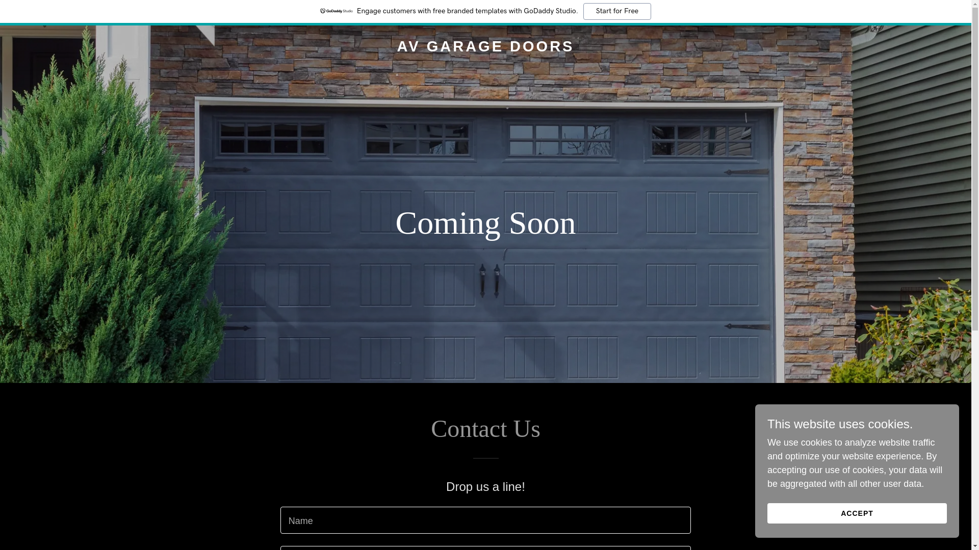 website screenshot of https://av-garagedoors.com/