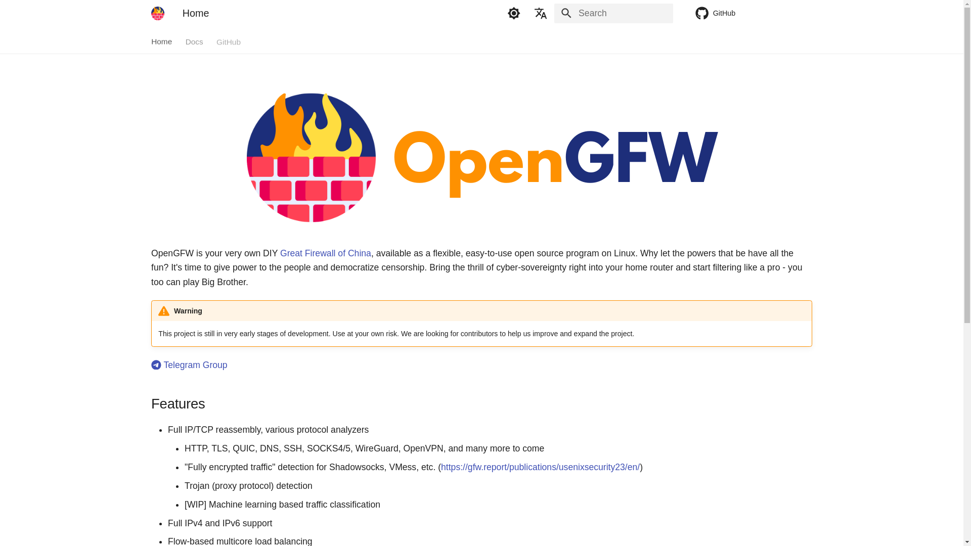 website screenshot of https://gfw.dev