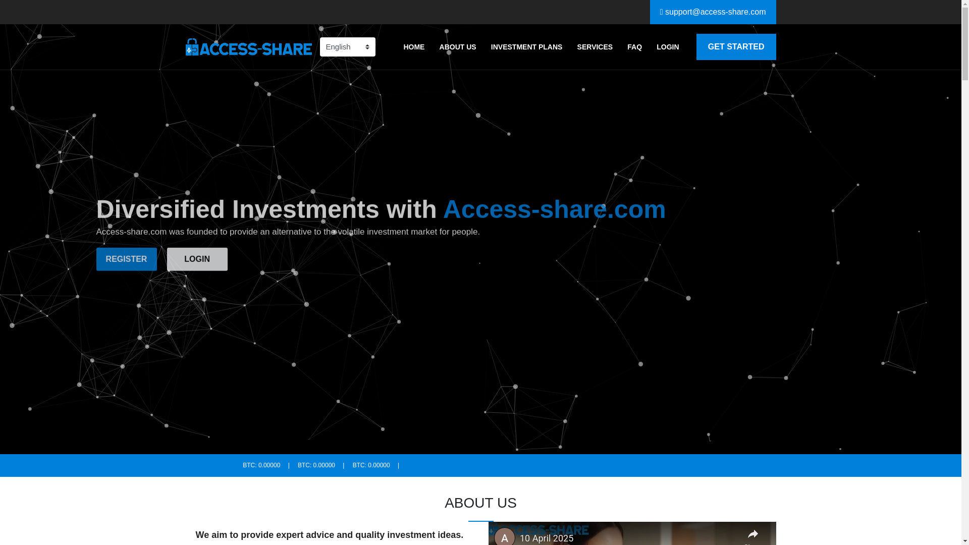 website screenshot of http://access-shares.com/