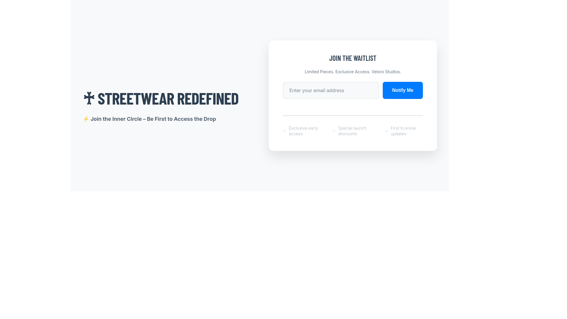 website screenshot of https://velorodesigns.com/