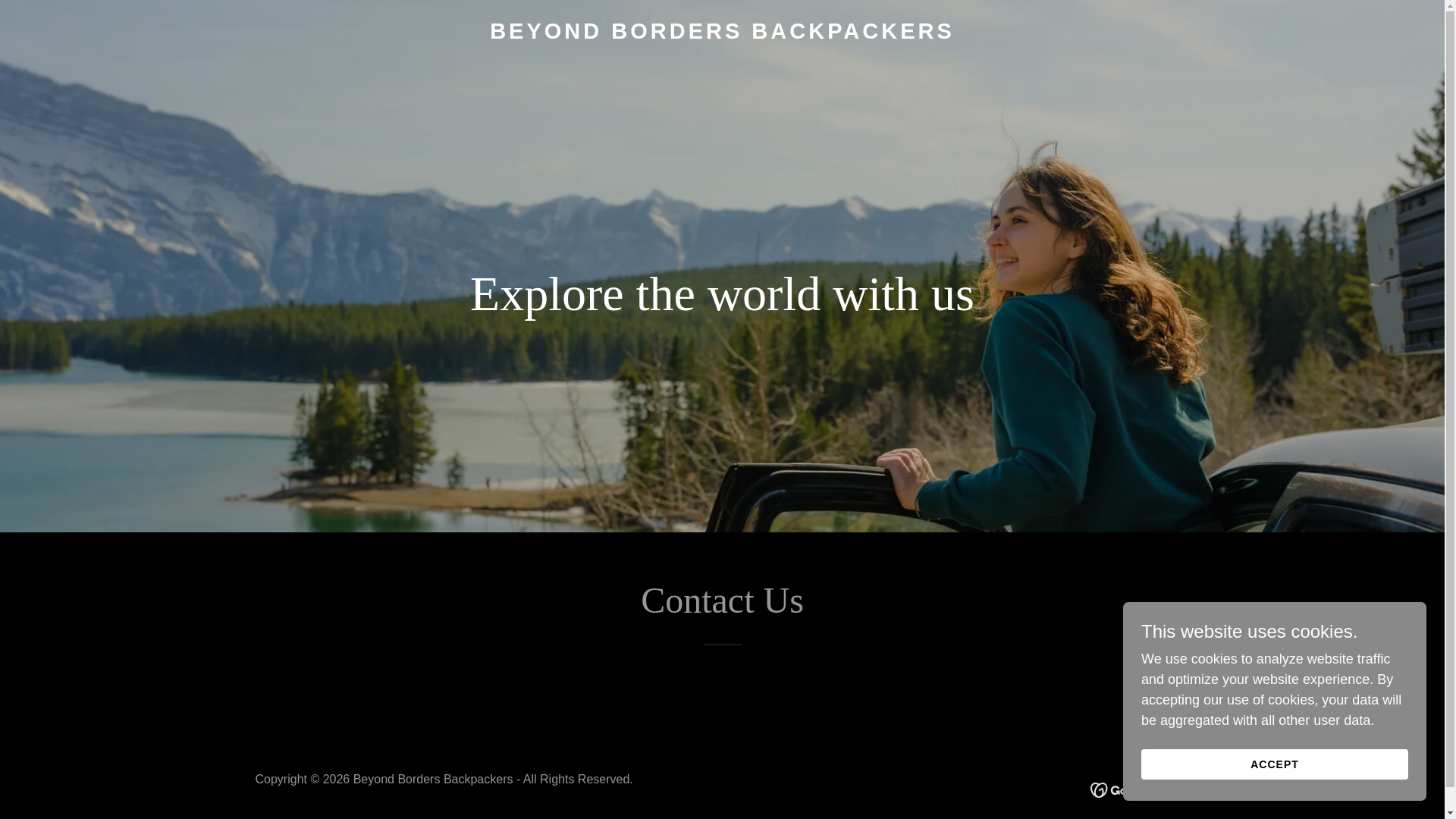 website screenshot of https://beyondbordersbackpacker.com/