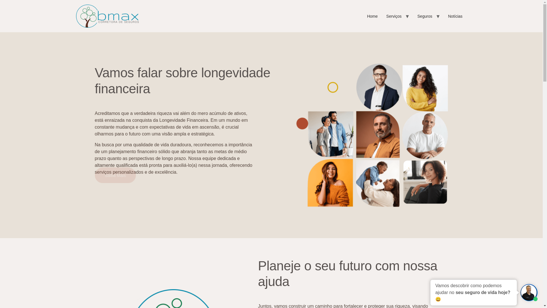 website screenshot of https://bmaxplanejamentofinanceiro.com.br/