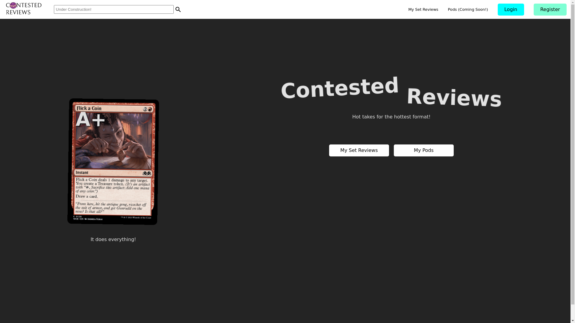 website screenshot of https://contestedreviews.com/