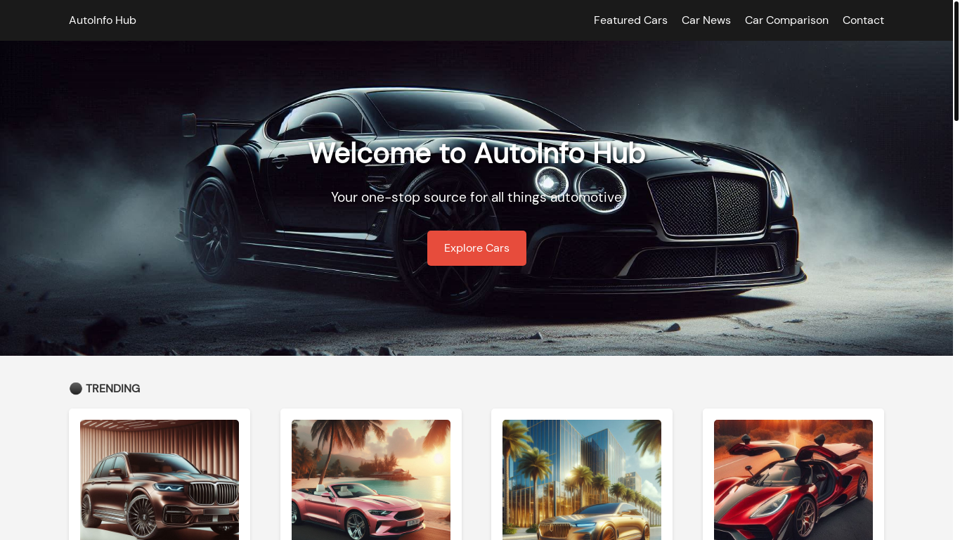 website screenshot of https://autoinforide.com/