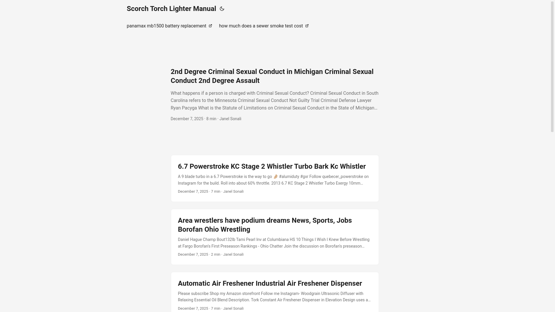 website screenshot of https://scorchtorchlightermanual2.pages.dev/