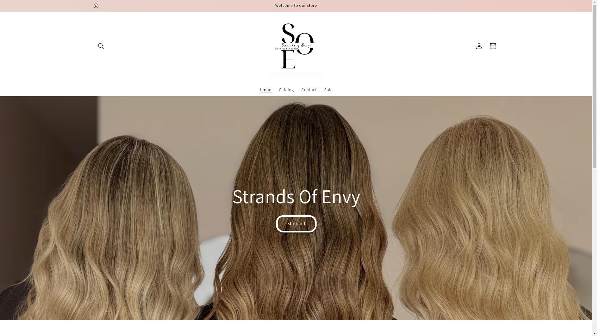 website screenshot of https://strandsofenvy.co.nz/