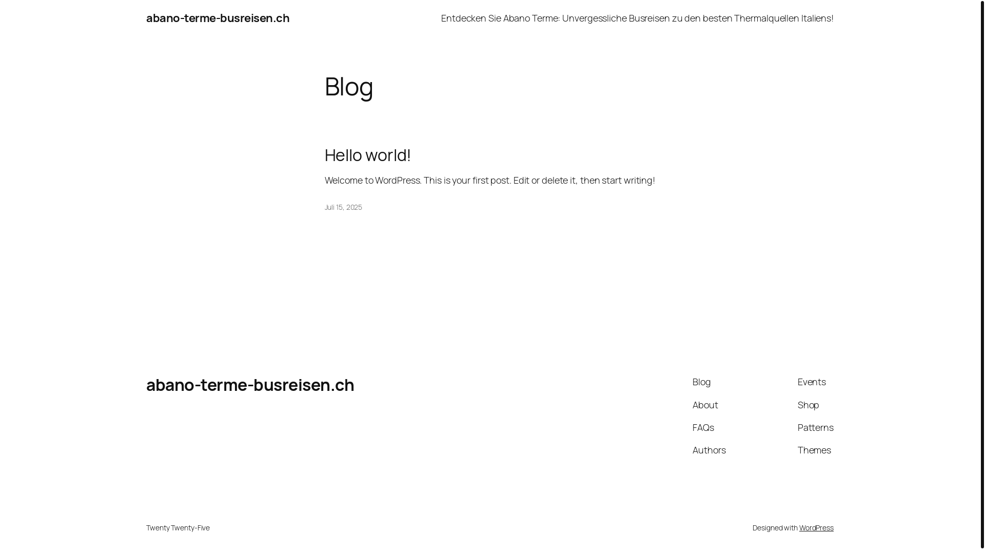 website screenshot of https://abano-terme-busreisen.ch/