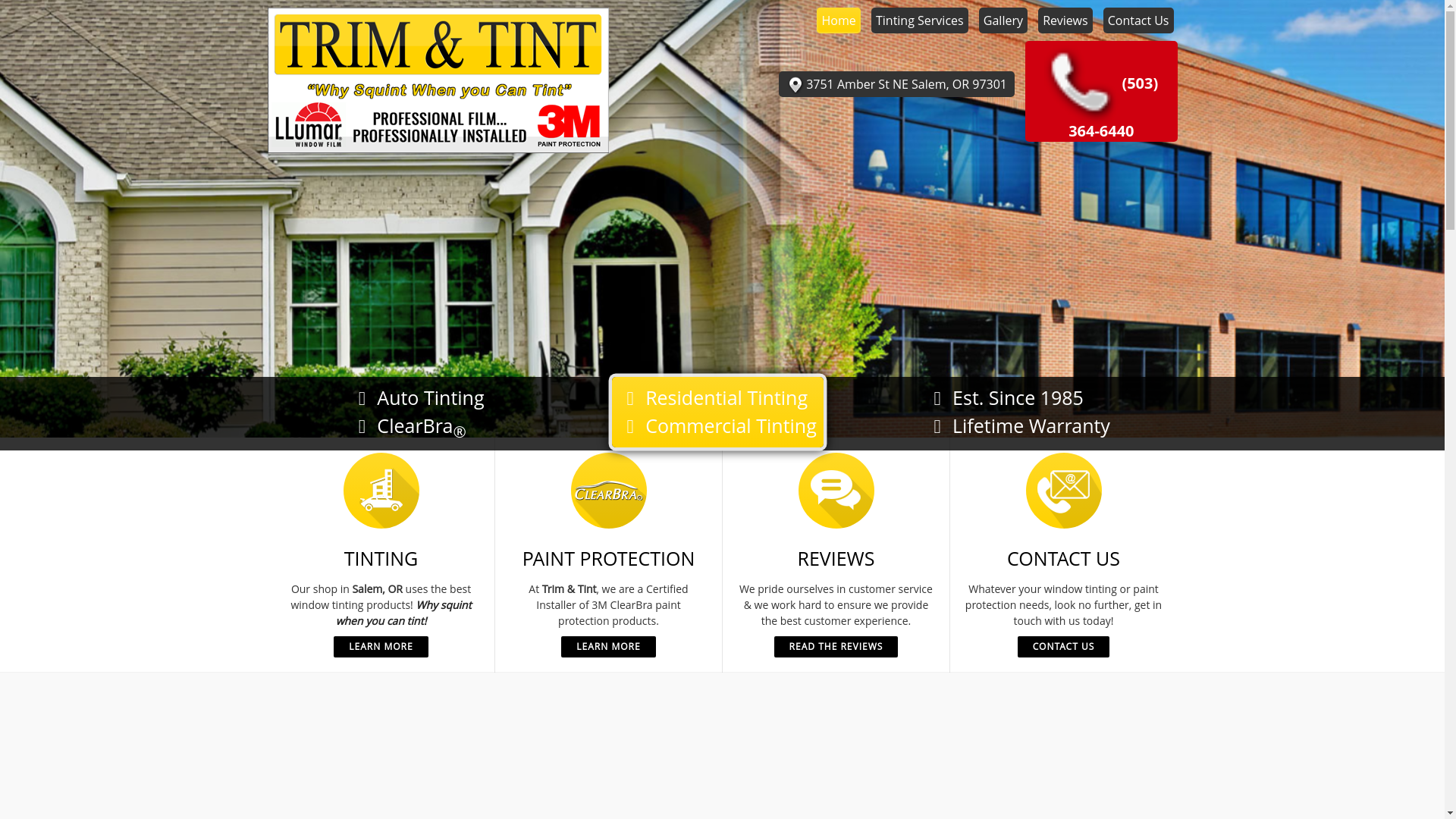 website screenshot of https://bestautotintsalem.com/