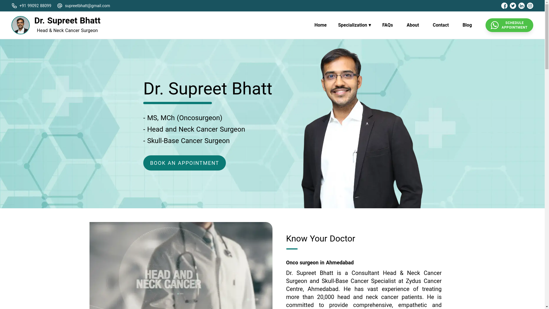 website screenshot of https://supreet-bhatt-website.pages.dev/