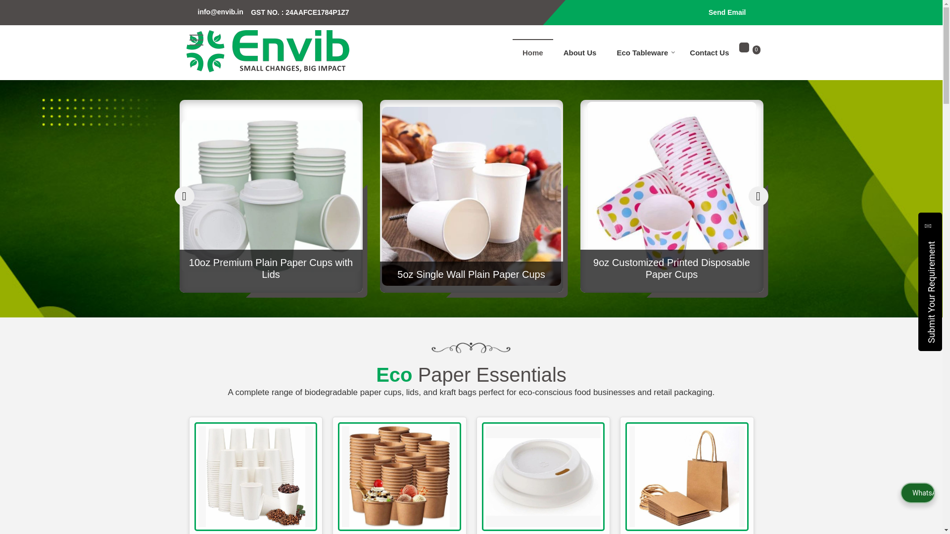 website screenshot of https://envibinnovation.in/