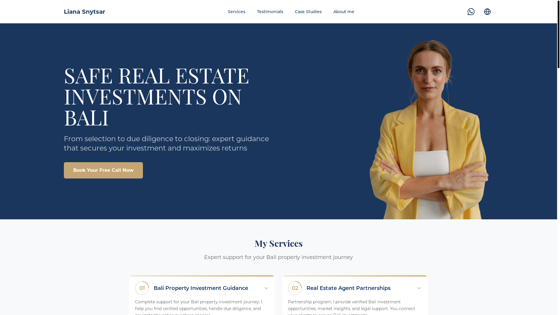 website screenshot of https://liana-snytsar.pages.dev/