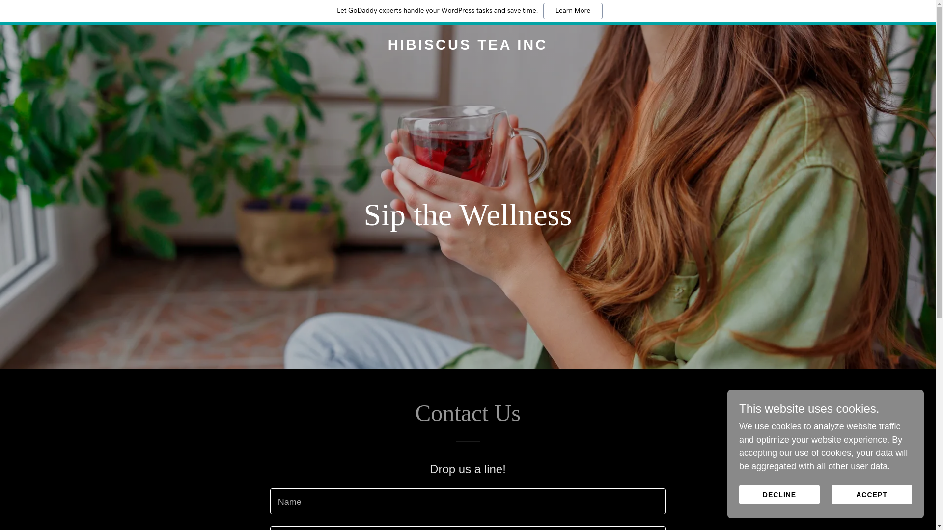 website screenshot of https://hibiscustea-inc.com/