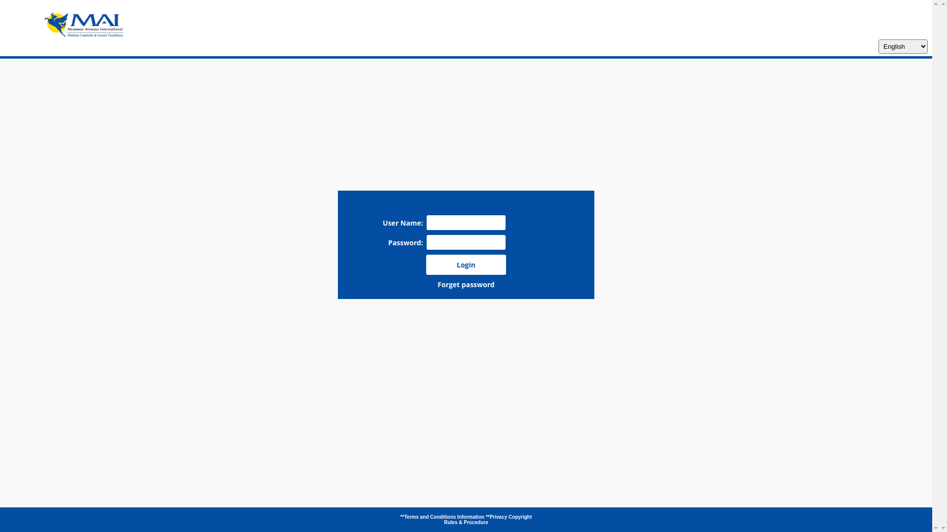 website screenshot of https://book-myanmar.crane.aero/