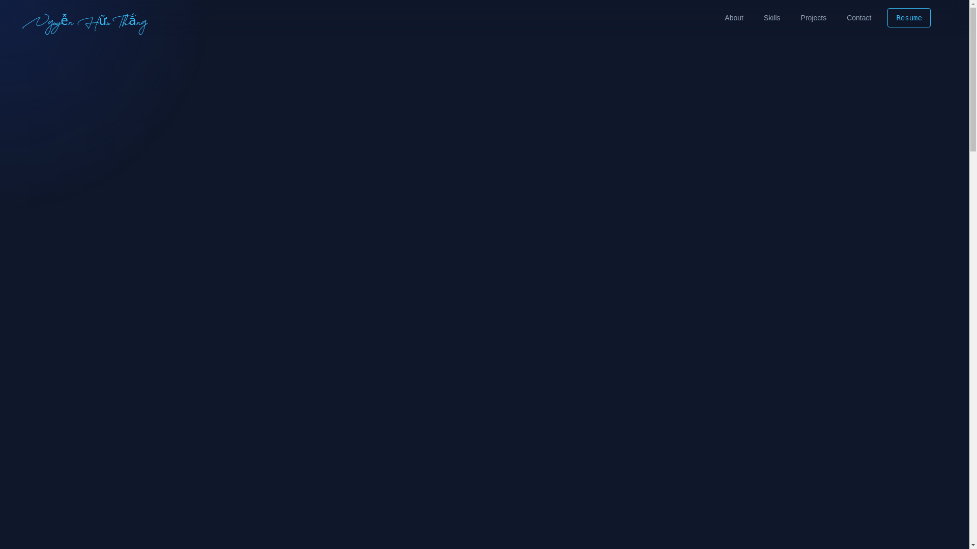 website screenshot of https://thangpaisen.me/