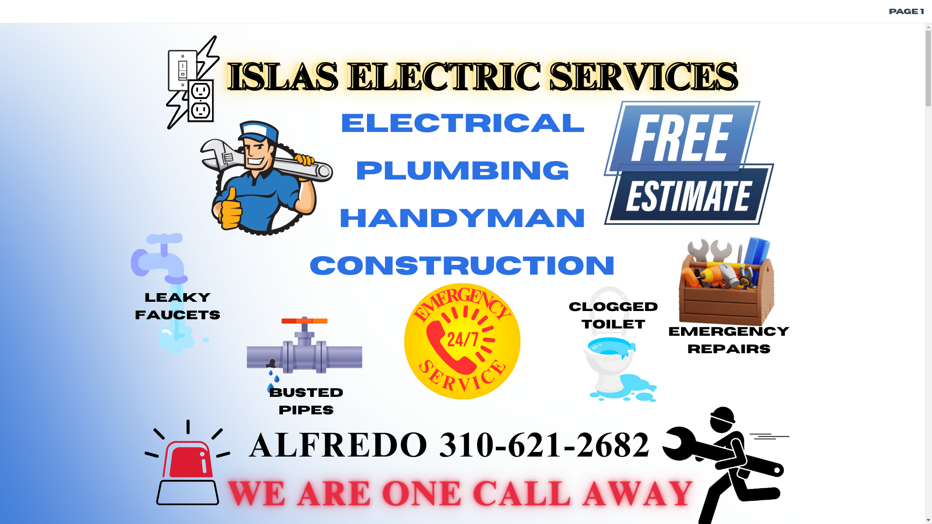 website screenshot of https://electricalexperts.info/