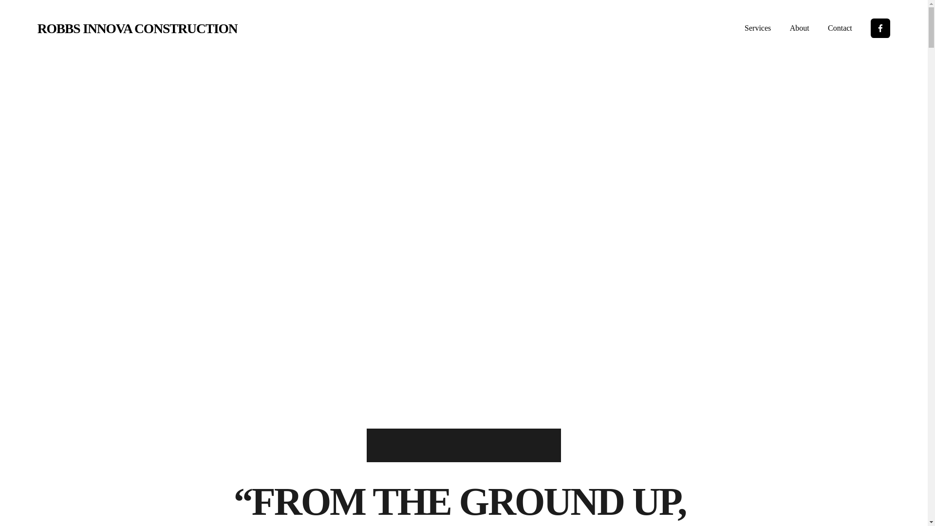 website screenshot of https://robbsinnovaconstruction.com/