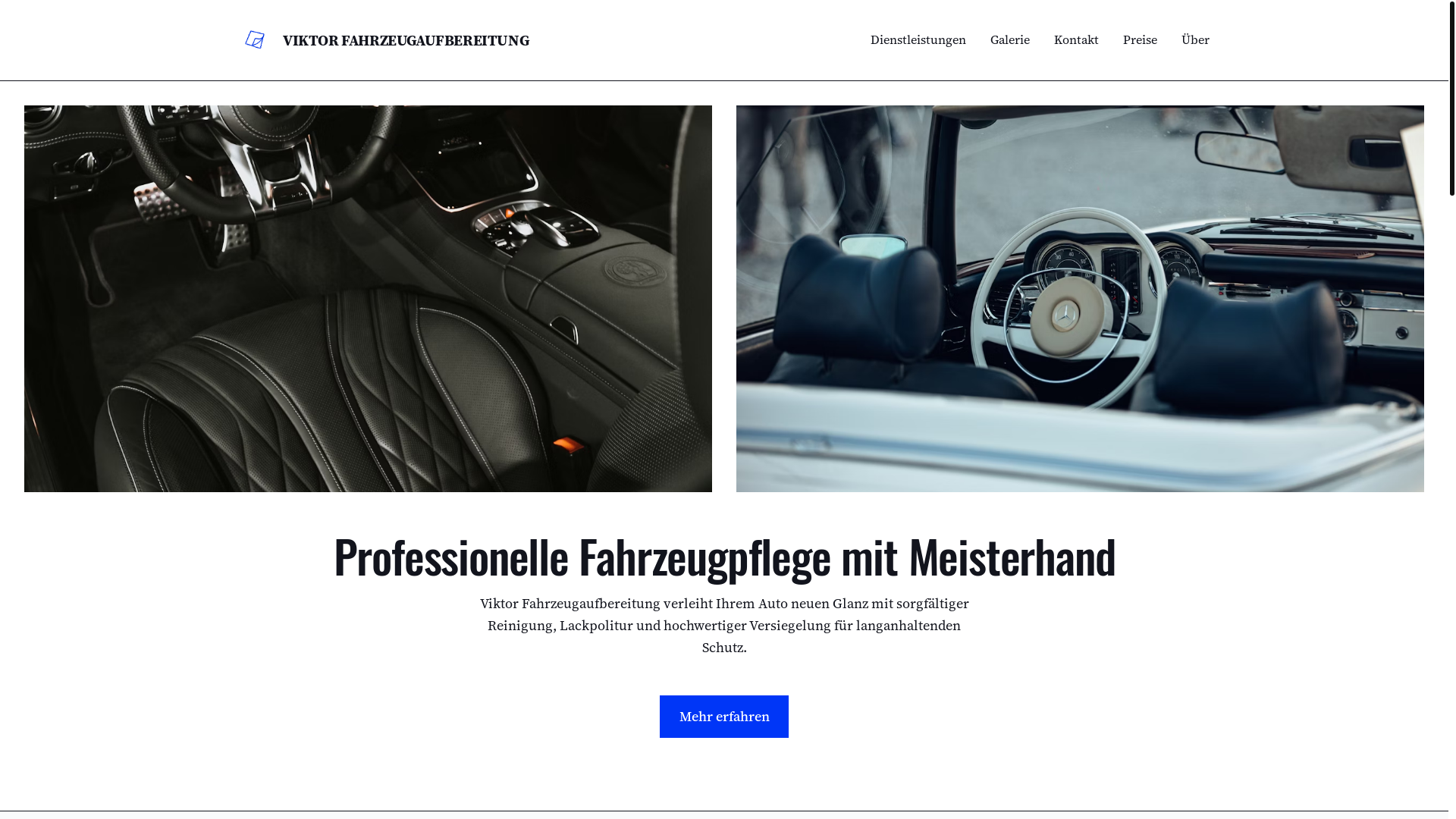 website screenshot of https://viktor-fahrzeugaufbereitung.de/