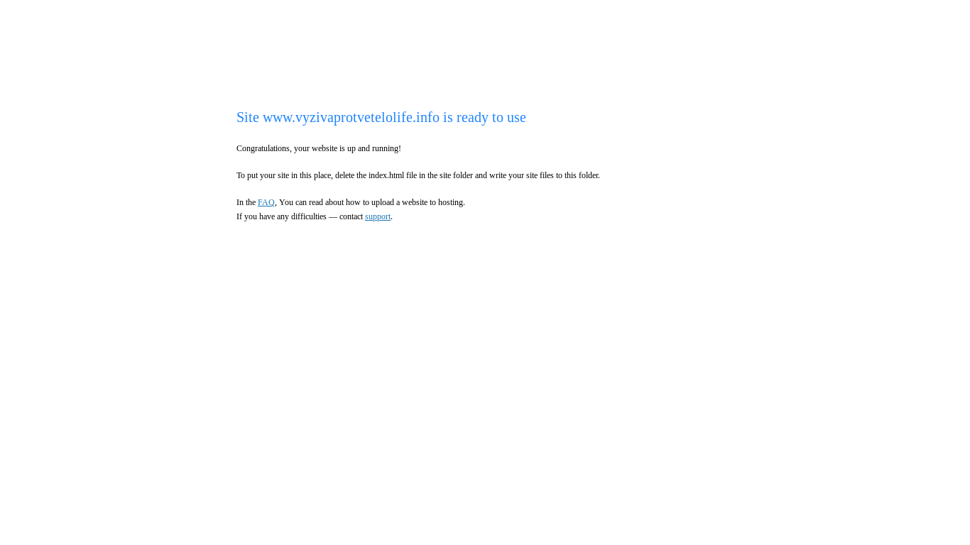 website screenshot of https://vyzivaprotvetelolife.info/