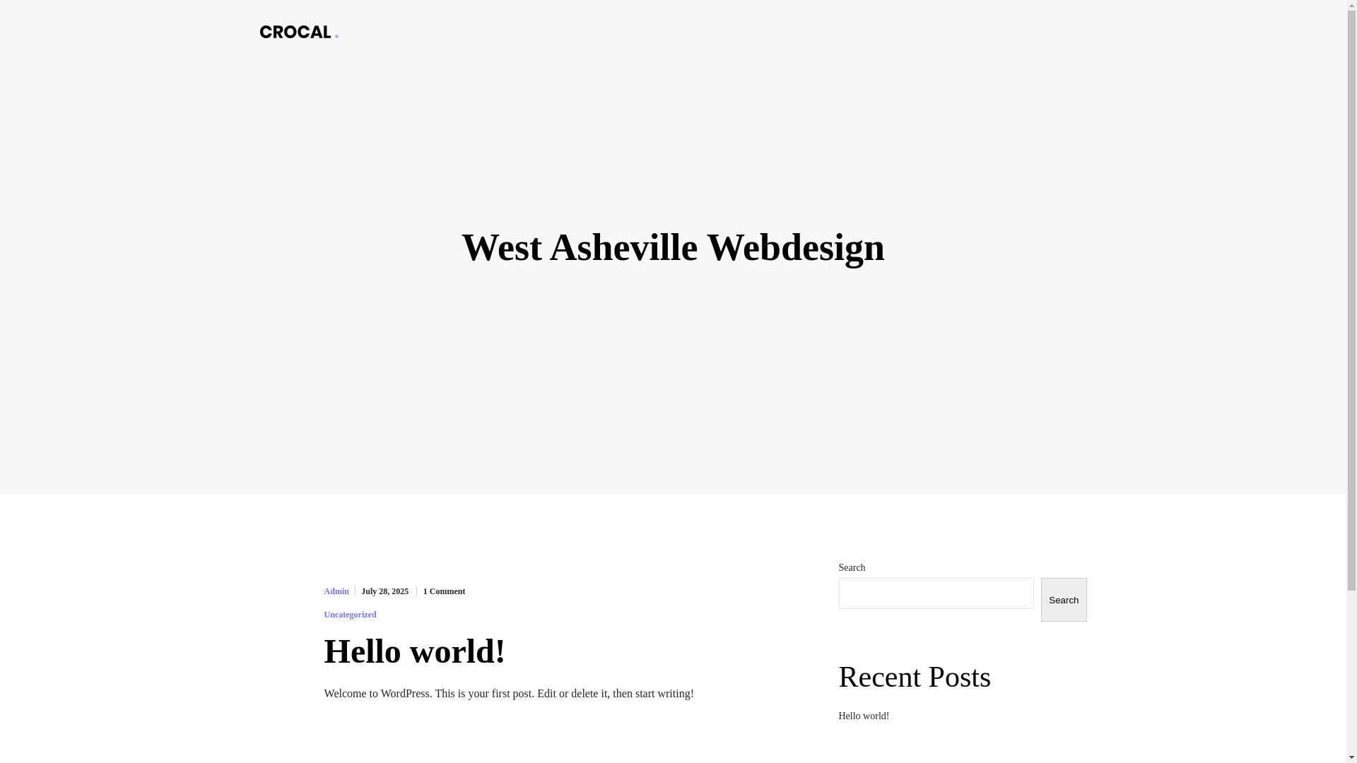 website screenshot of https://westashevillewebdesign.com/