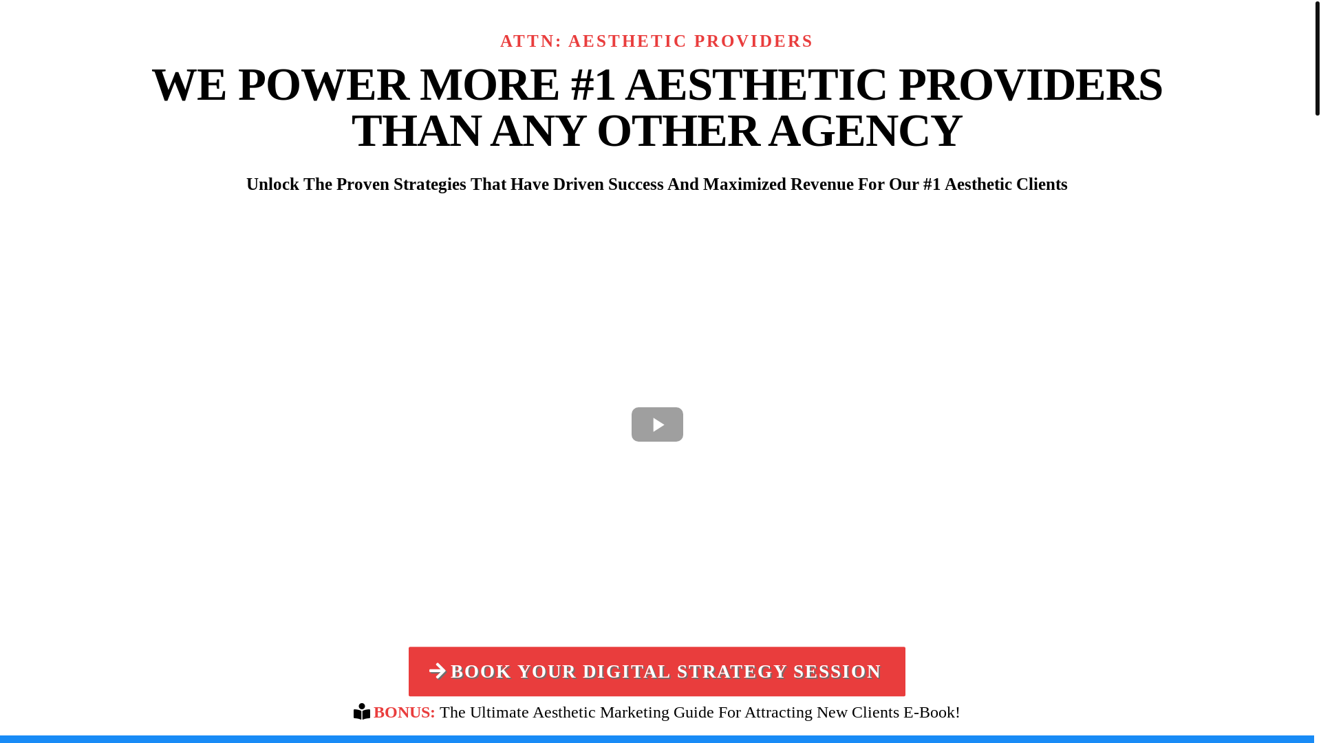 website screenshot of https://aestheticleadgenpro.com/