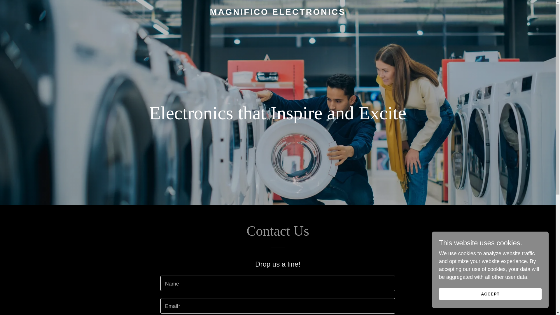 website screenshot of https://magnificoets.com/