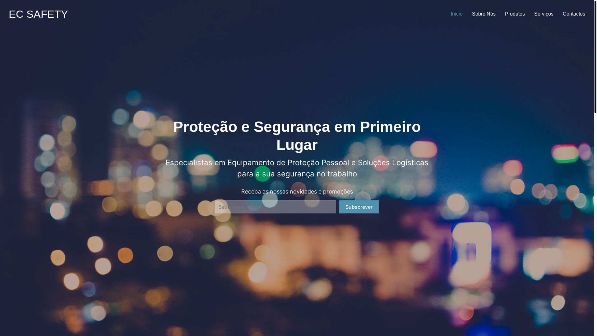 website screenshot of https://ectsl.co.mz/
