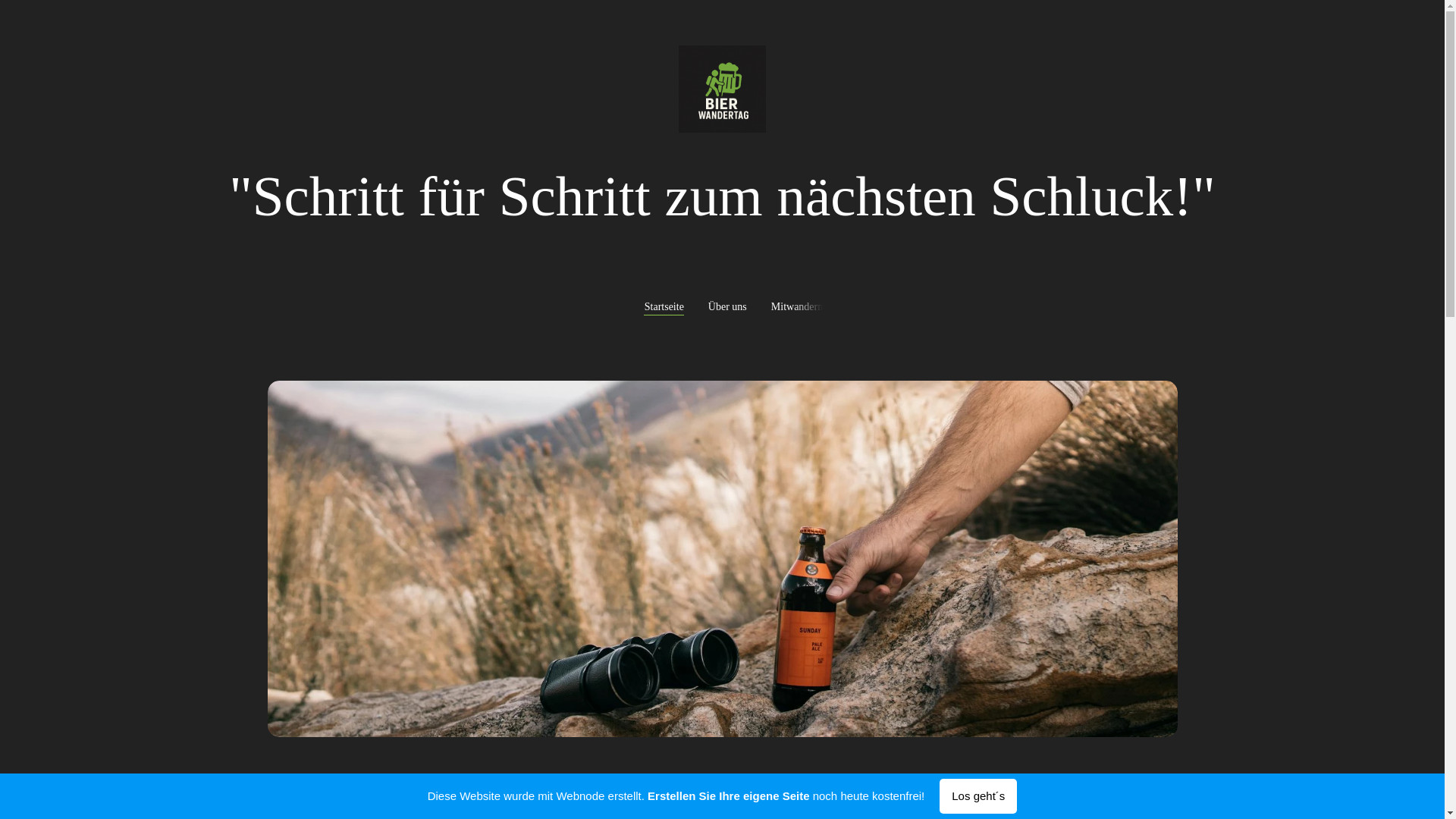 website screenshot of https://bierwandertag.info/