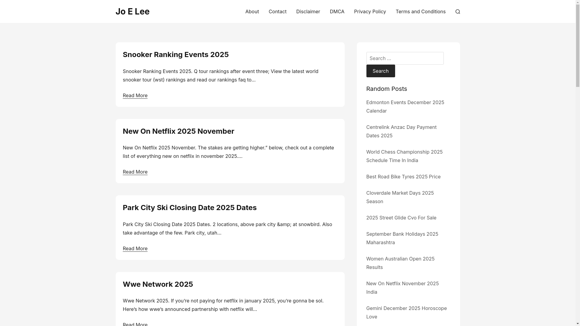 website screenshot of https://joeleec.pages.dev/