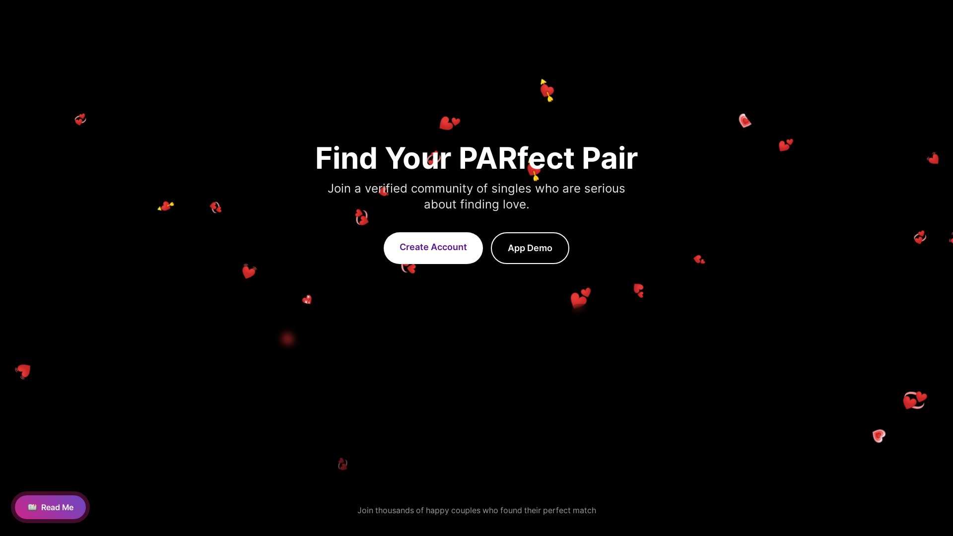 website screenshot of https://parfectpair.com/