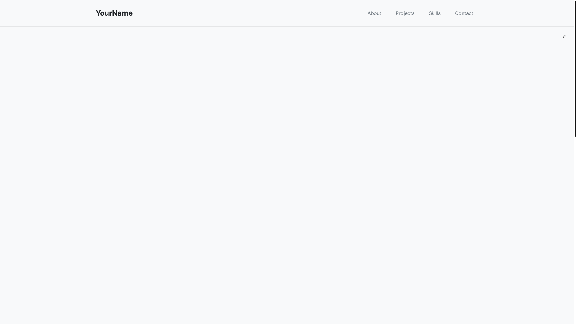 website screenshot of https://portfoliocreater.pages.dev/