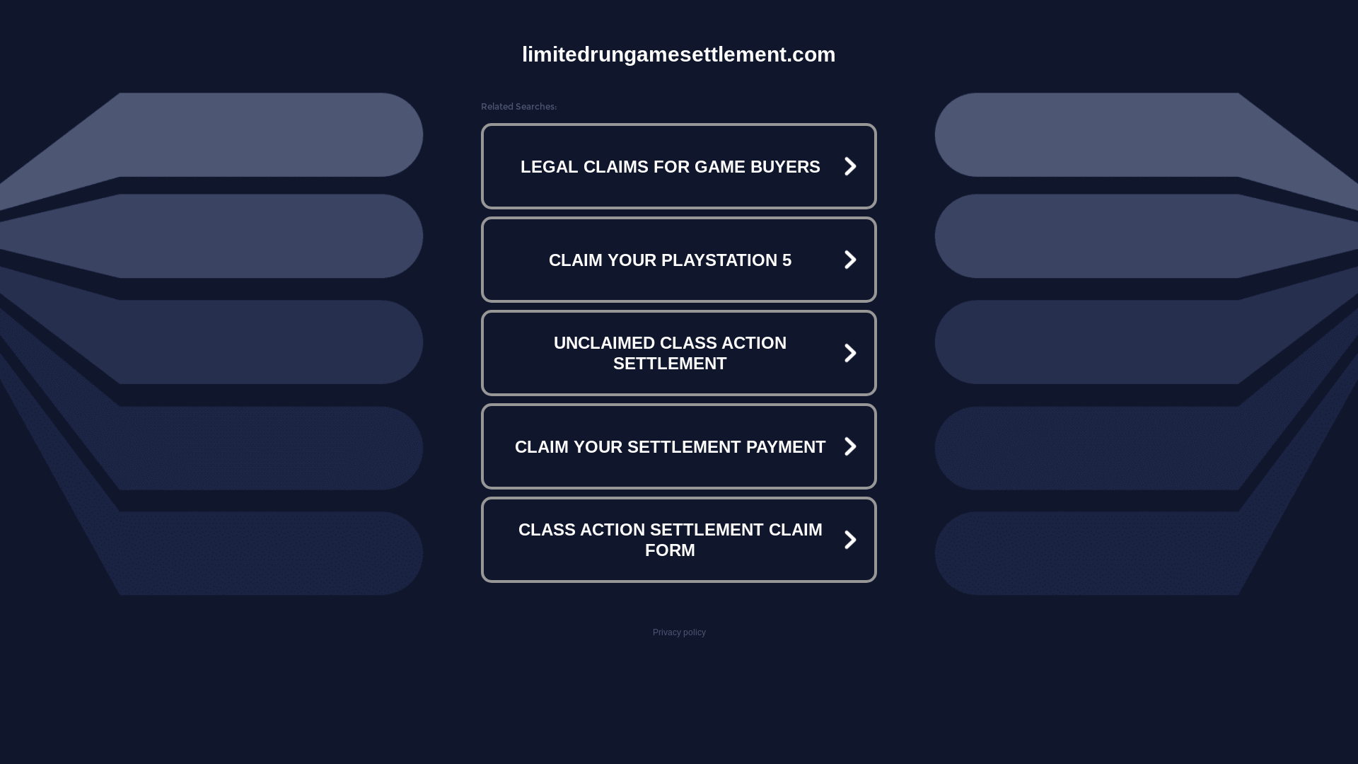 website screenshot of https://limitedrungamesettlement.com/