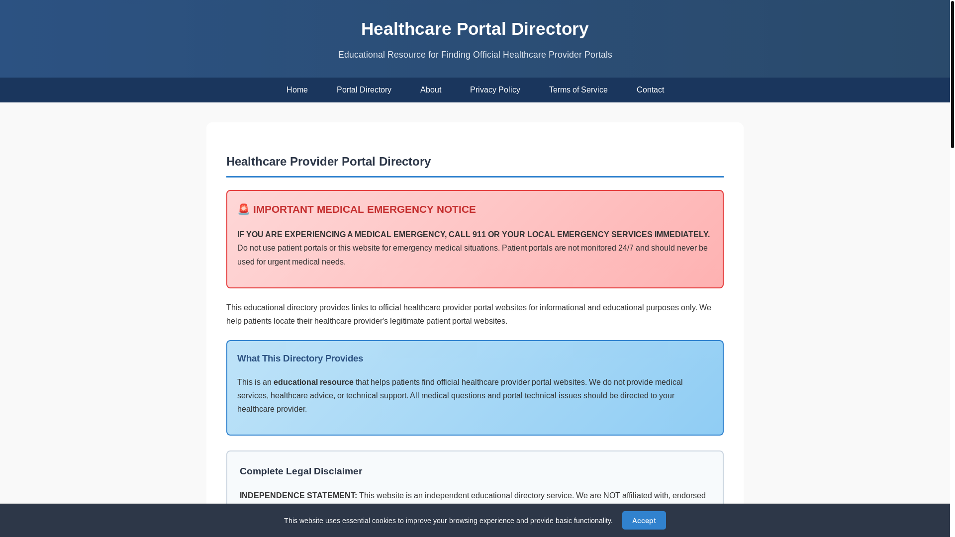 website screenshot of https://teamofmychartportal.live/