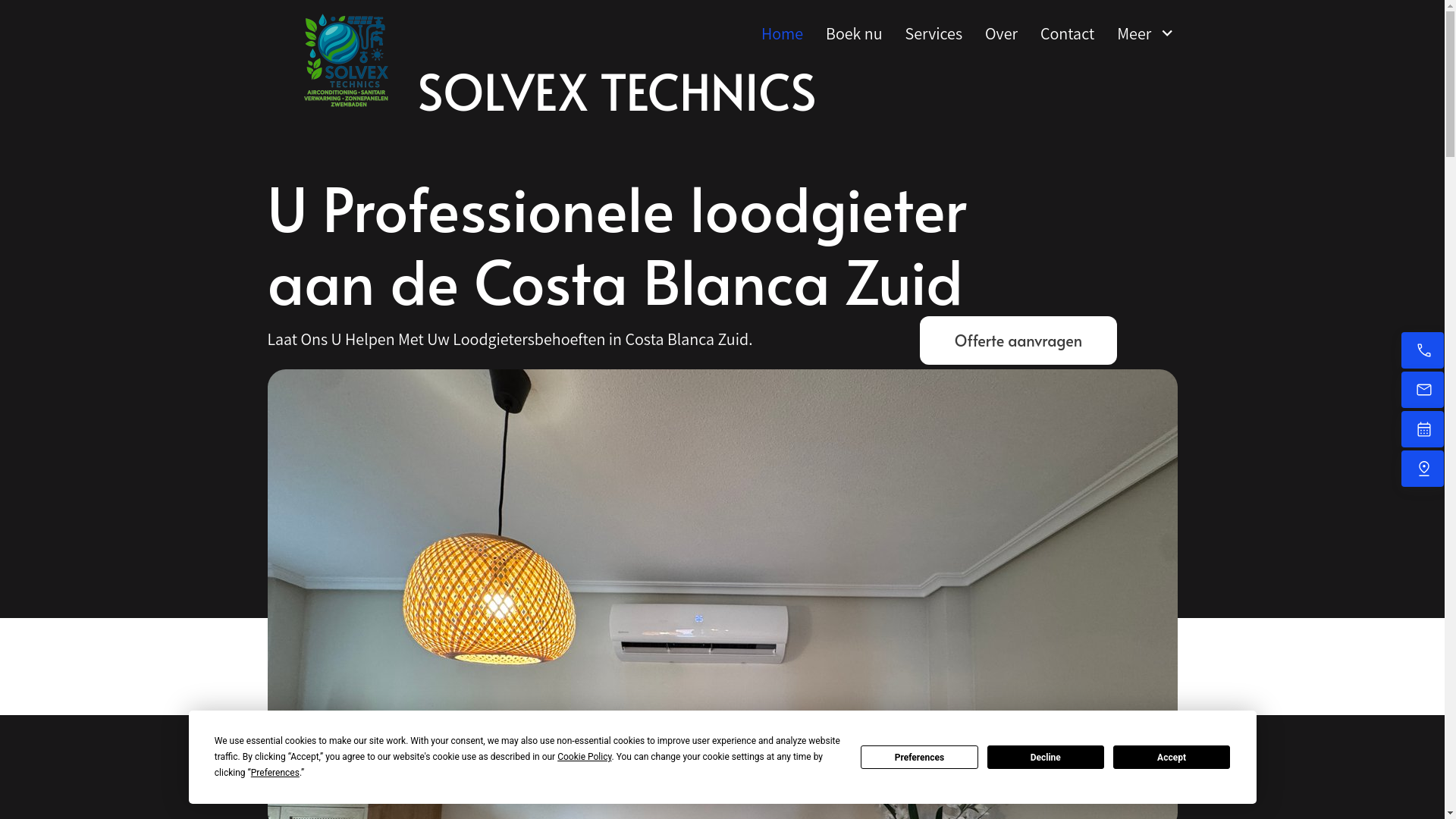 website screenshot of https://solvextechnics.es/