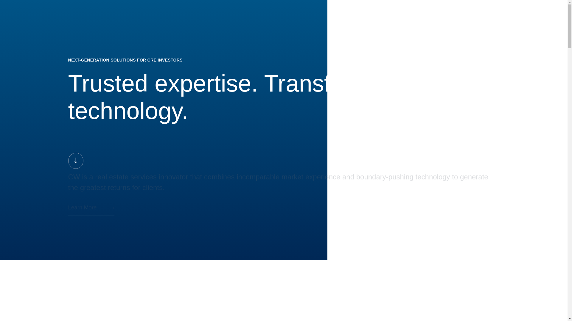 website screenshot of https://www.cwcapital.com