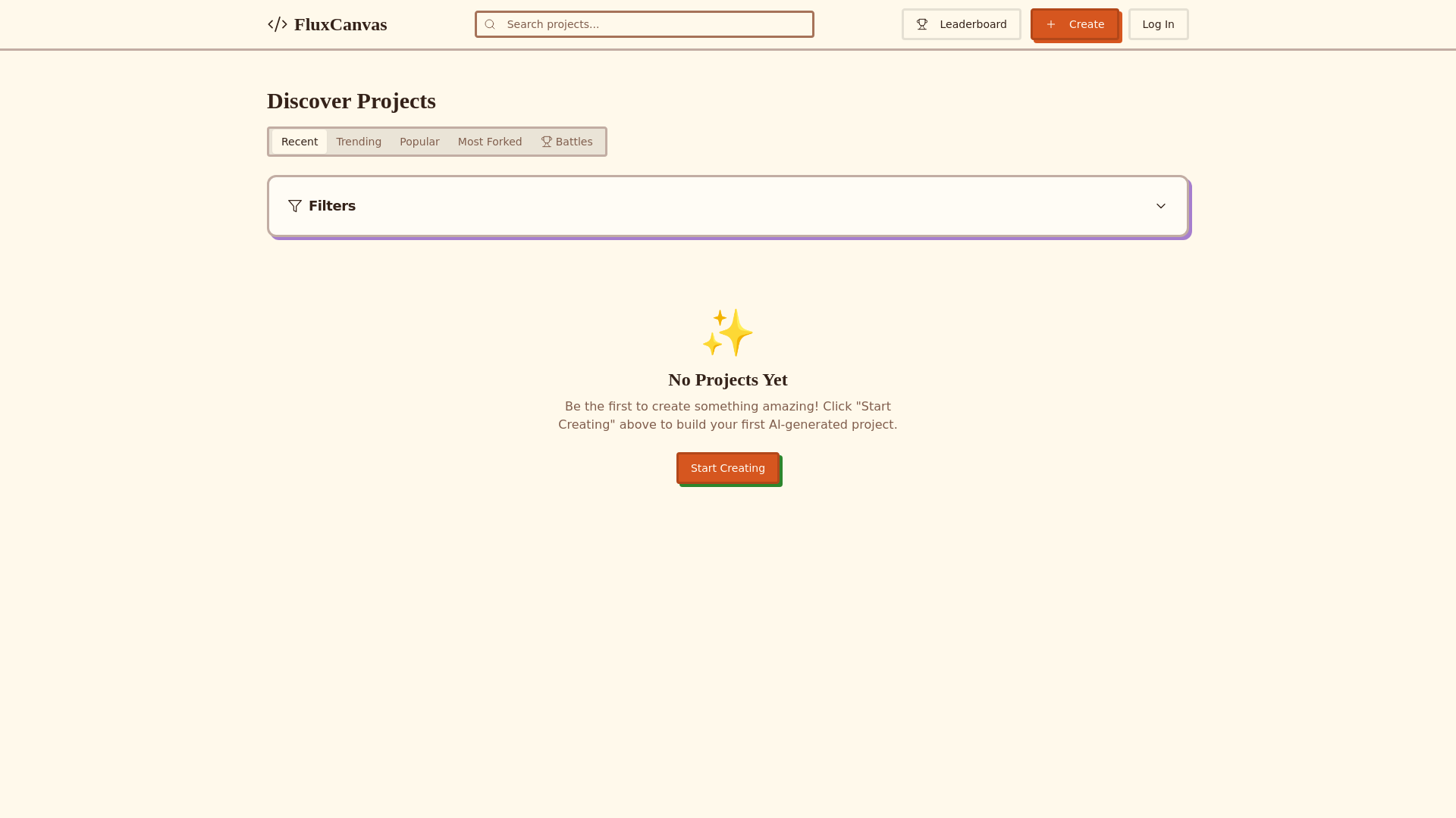 website screenshot of https://fluxcanvas.pro/