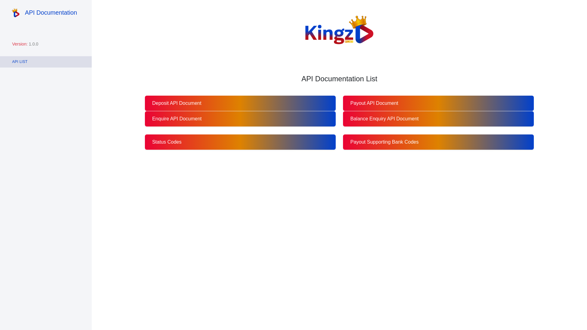 website screenshot of https://kingzplayapidoc.pages.dev/