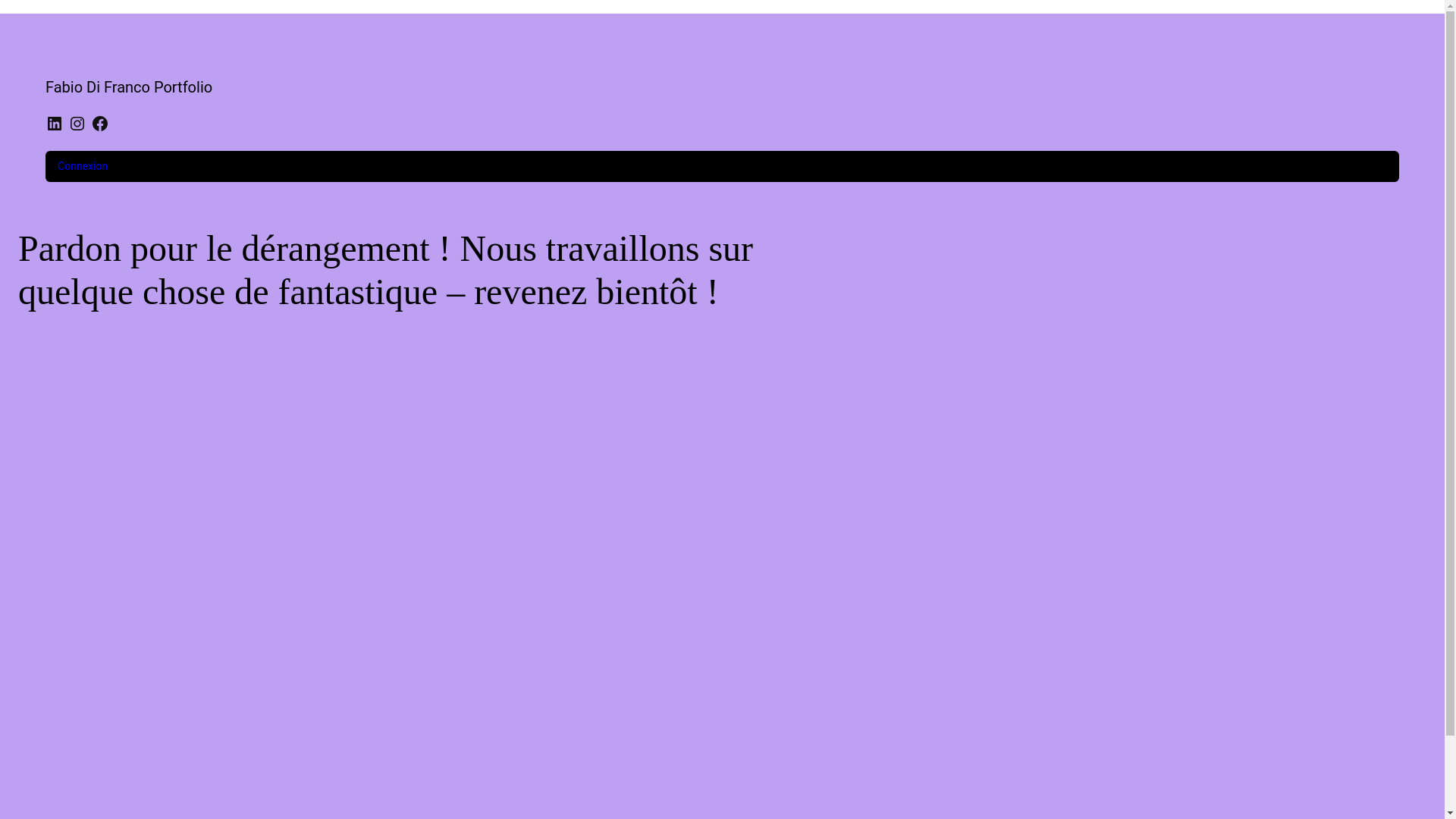 website screenshot of https://fabio-difranco.fr/