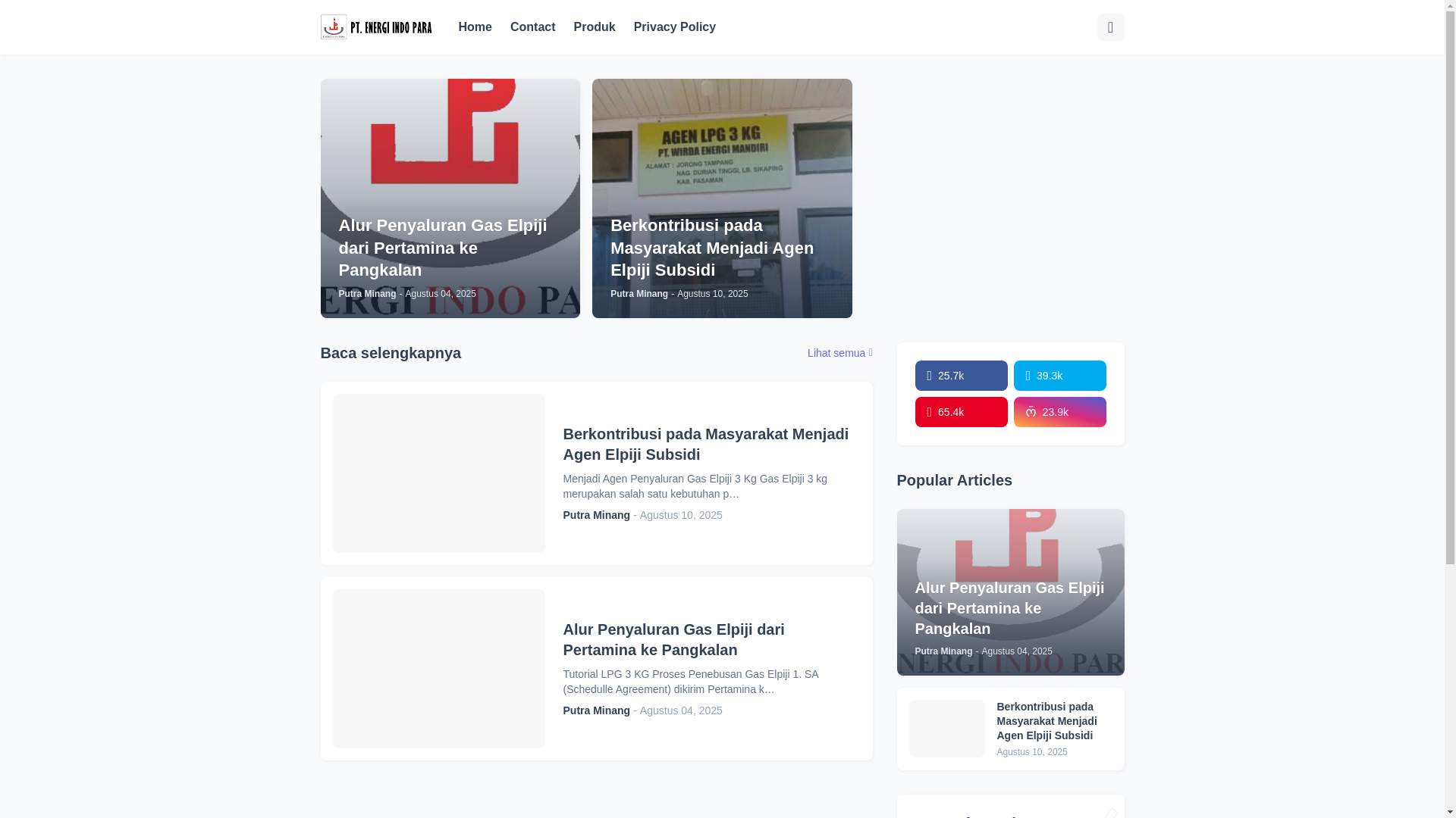 website screenshot of https://energiindopara.com/