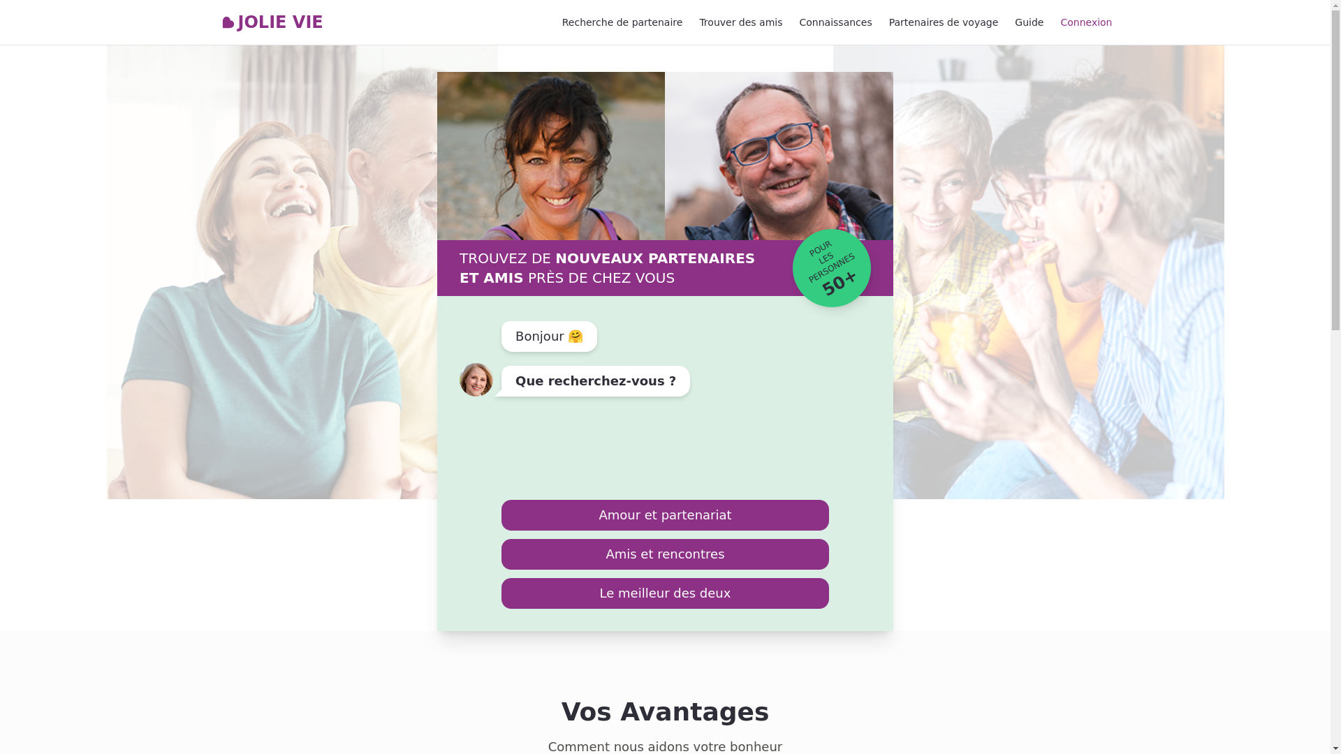 website screenshot of https://jolievie.me/