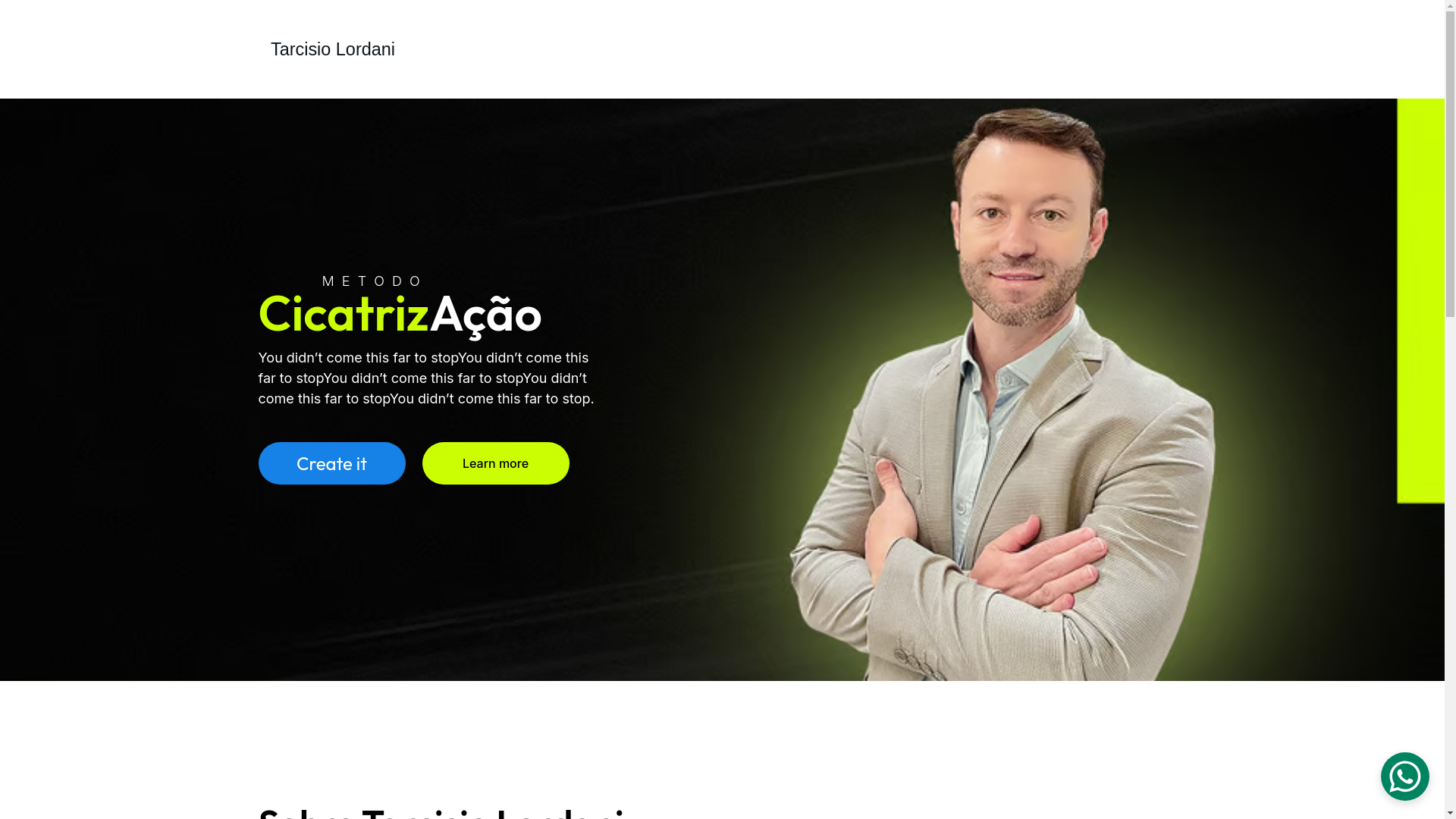 website screenshot of https://tarcisiolordani.com.br/