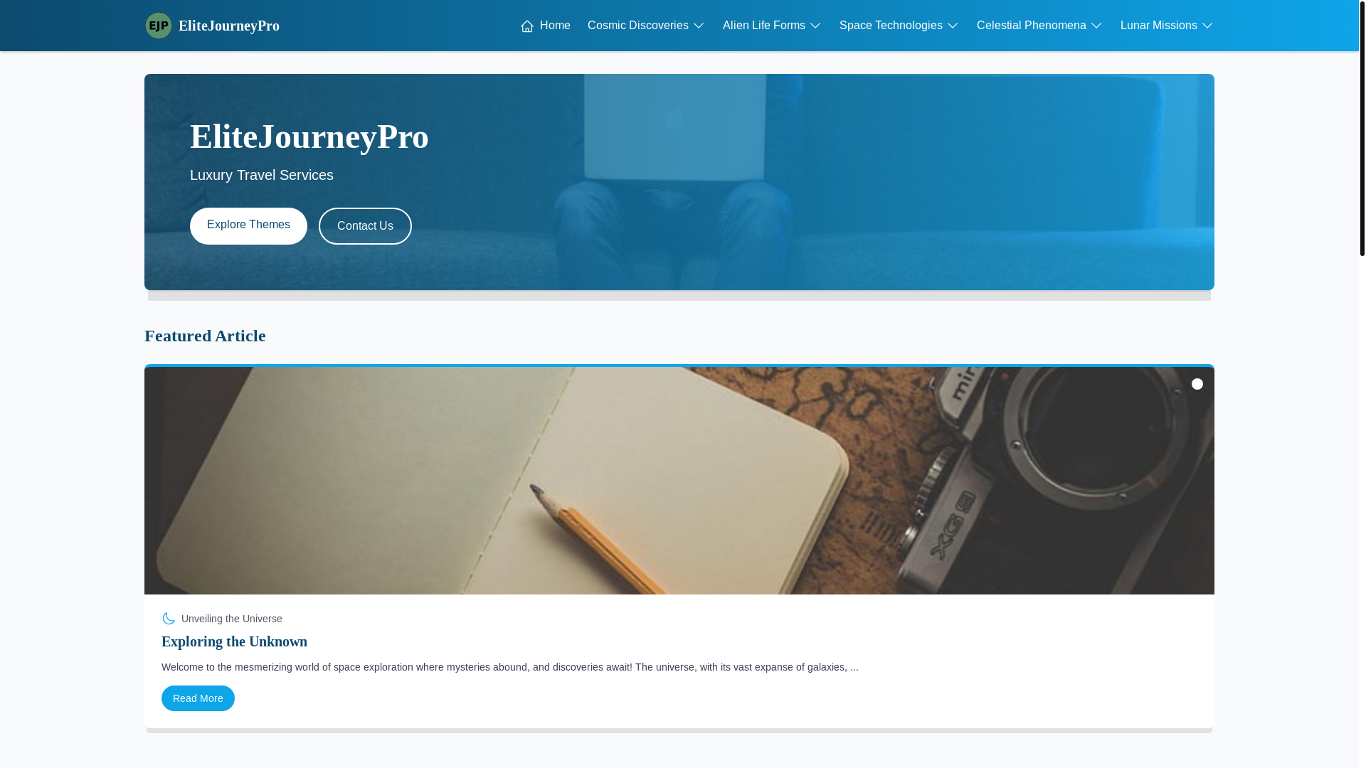 website screenshot of https://elitejourneypro.live/