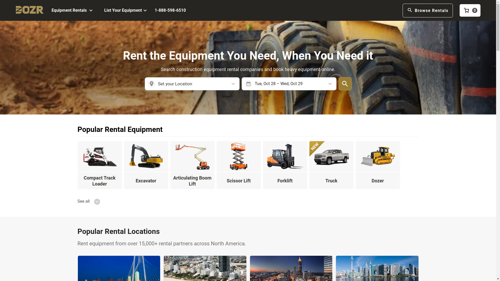 website screenshot of https://globaldozr.com/