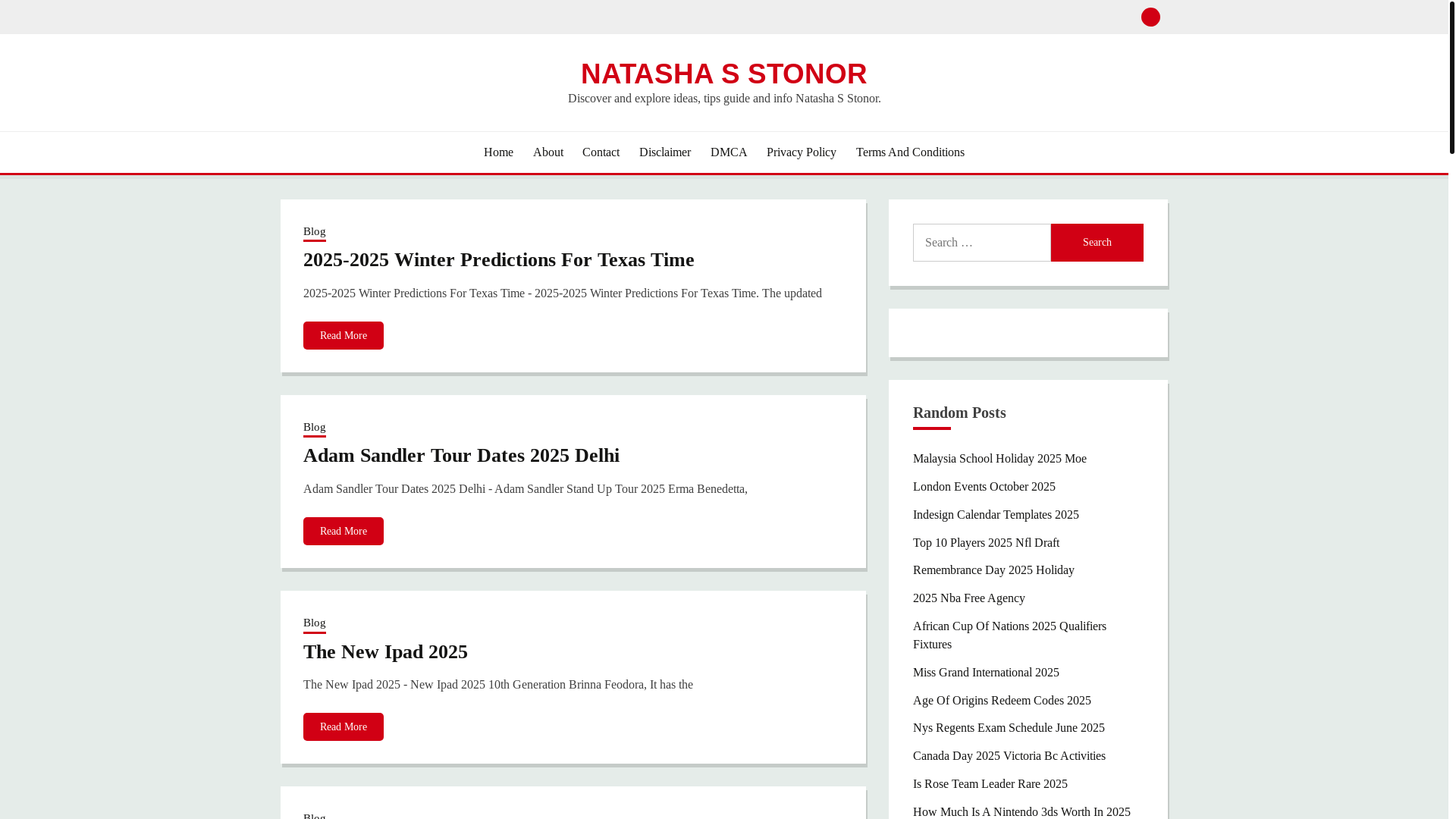 website screenshot of https://natashasstonor.pages.dev/