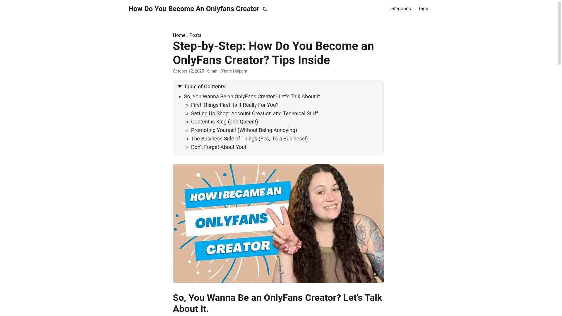 website screenshot of https://how-do-you-become-an-onlyfans-creator.pages.dev/