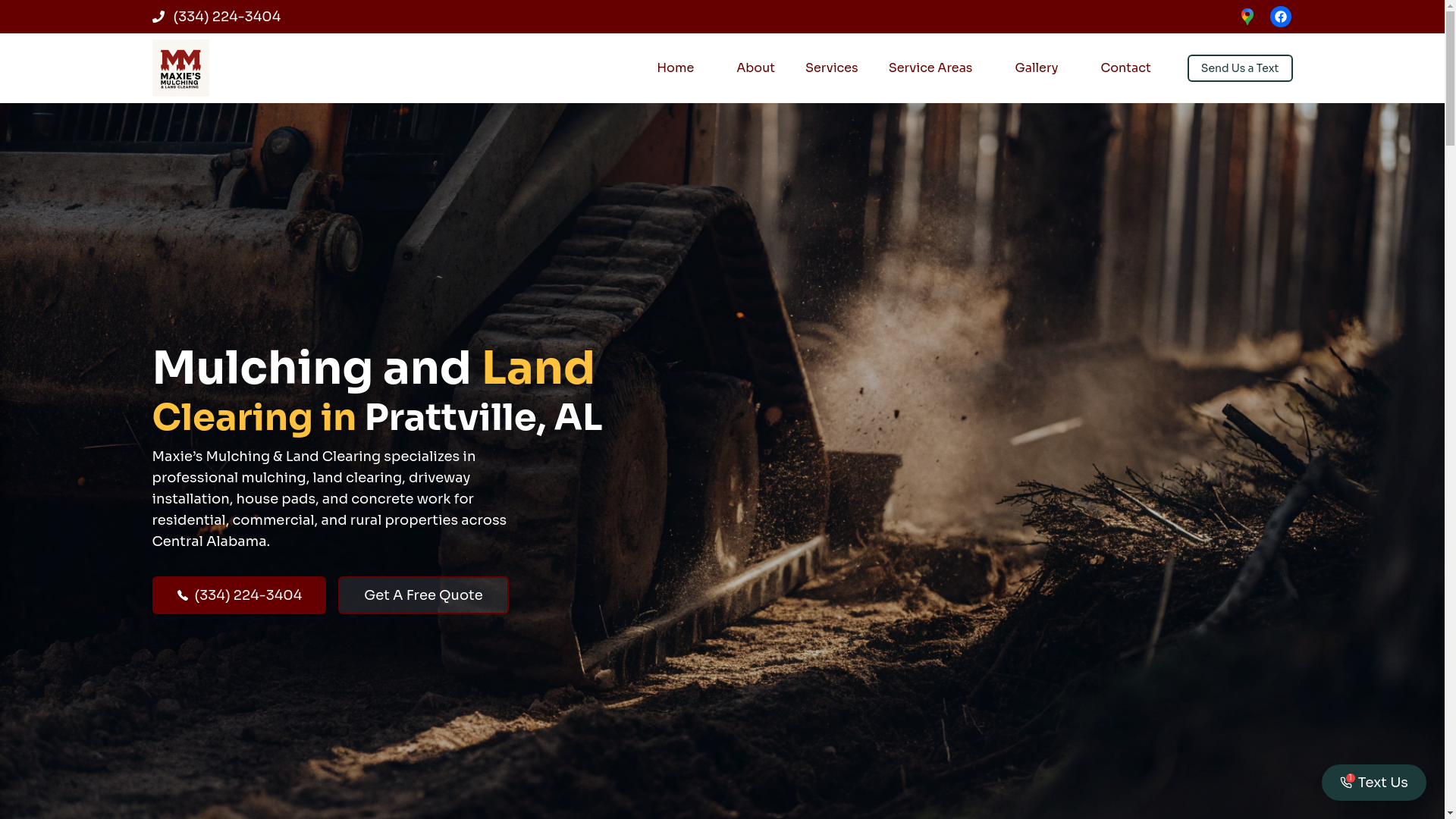 website screenshot of https://centralalabamalandclearing.com/