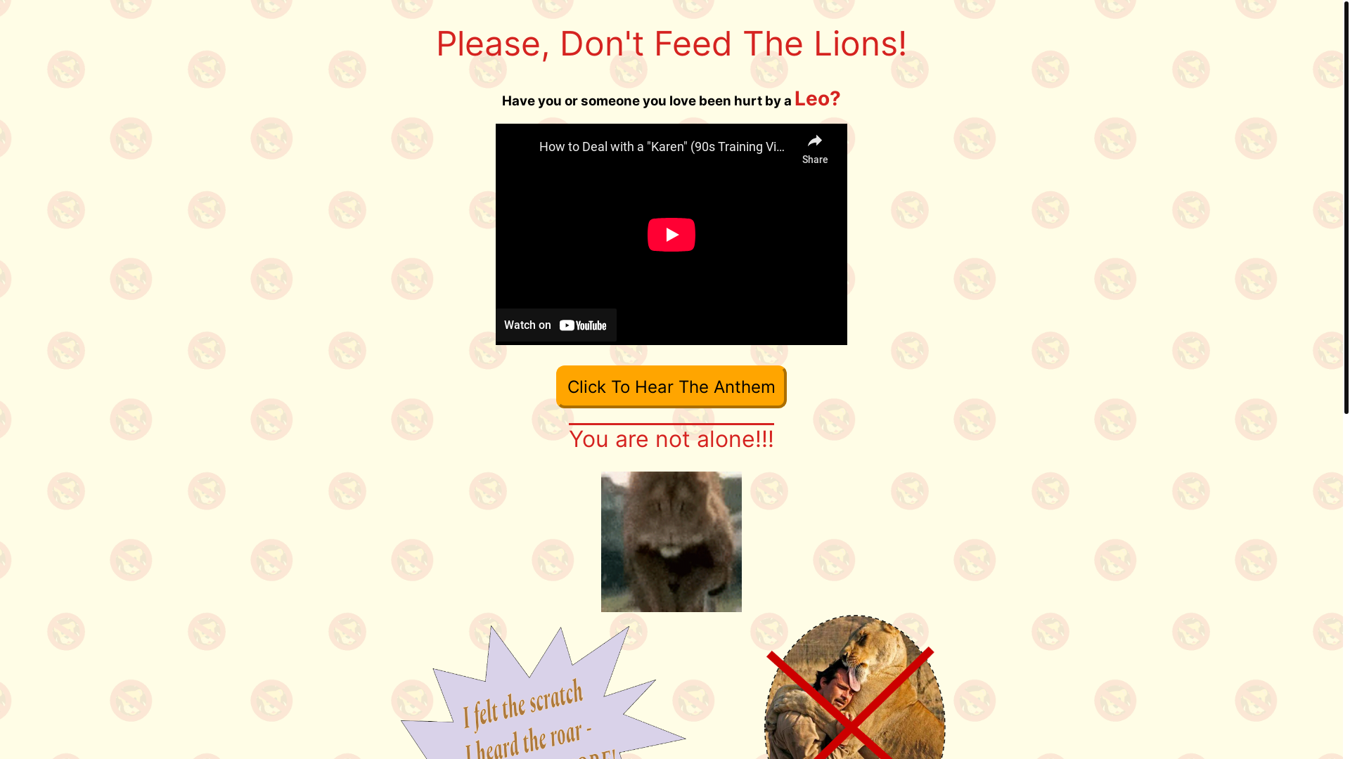 website screenshot of https://i-dated-a-leo-help.pages.dev/
